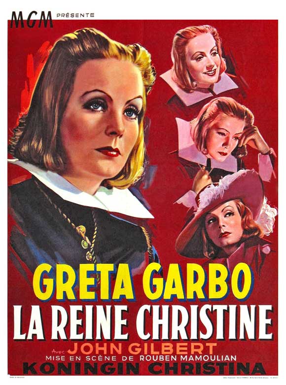 Queen Christina Movie Poster Print showcasing the film's iconic imagery.