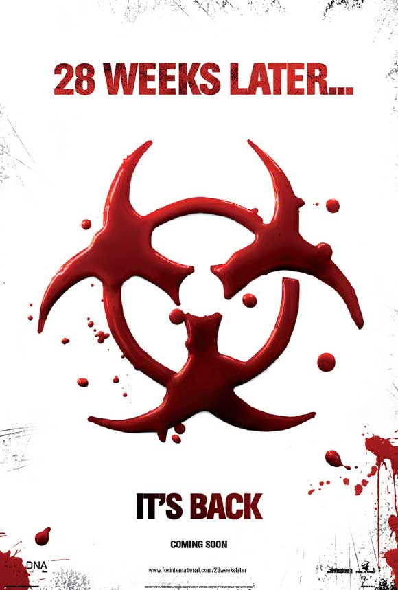 28 Weeks Later Movie Poster Print featuring a striking design and horror theme.