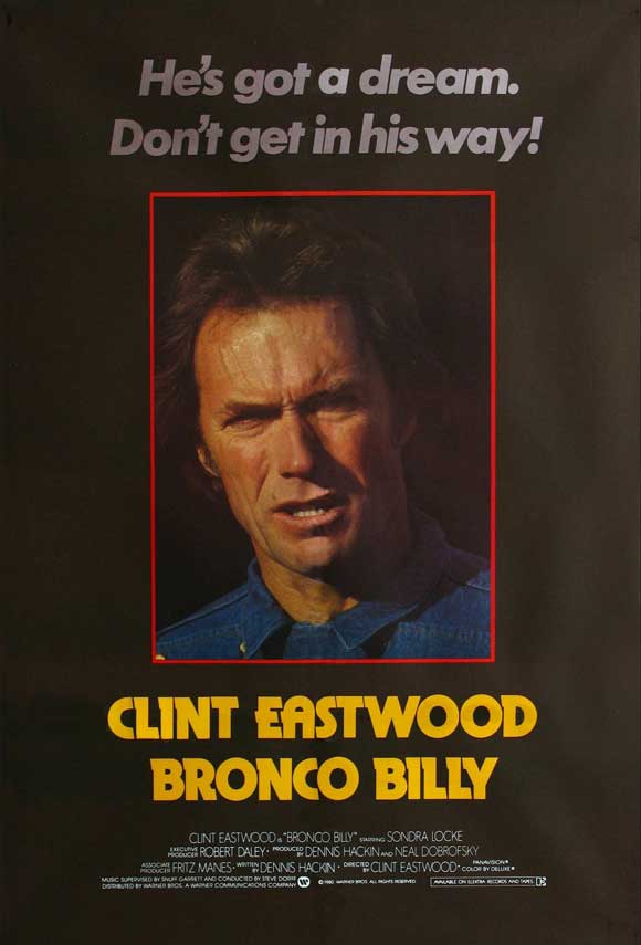 Bronco Billy Movie Poster Print showcasing classic western film art.