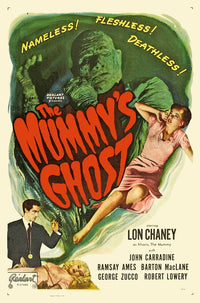 The Mummy's Ghost Movie Poster Print showcasing classic horror imagery.