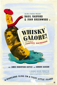 Whisky Galore! movie poster print featuring classic film imagery.