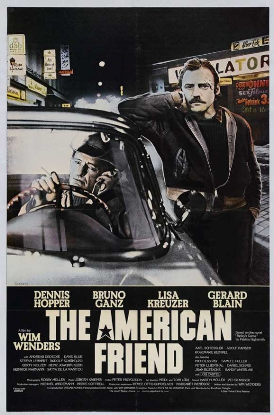 The American Friend Movie Poster Print showcasing cinematic art.