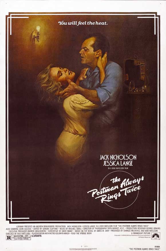 The Postman Always Rings Twice Movie Poster Print showcasing classic film noir style.