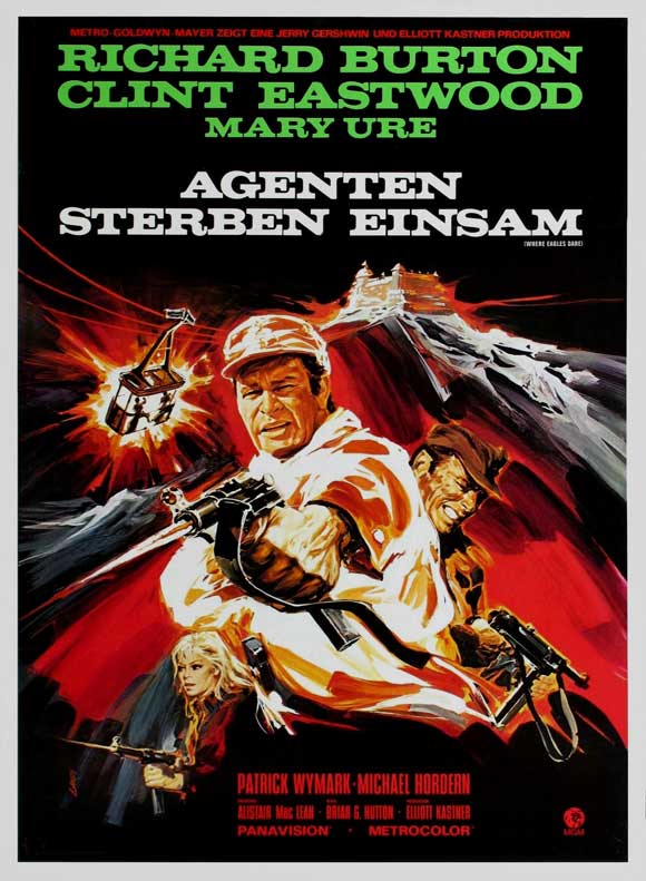 Where Eagles Dare Movie Poster Print showcasing iconic film imagery.