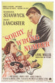 Sorry Wrong Number Movie Poster Print (11x17)