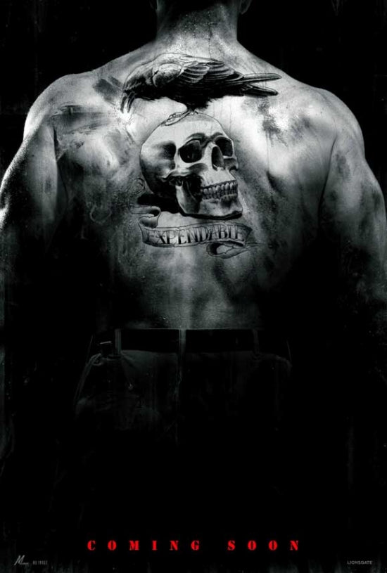 The Expendables Movie Poster Print featuring dynamic action design.