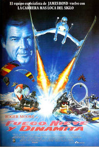 Fire, Ice and Dynamite Movie Poster Print featuring vibrant colors and dynamic imagery.