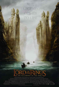 Lord of the Rings: The Fellowship of the Ring movie poster print.