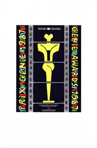 Prix Genie Awards Movie Poster Print featuring cinematic elegance.