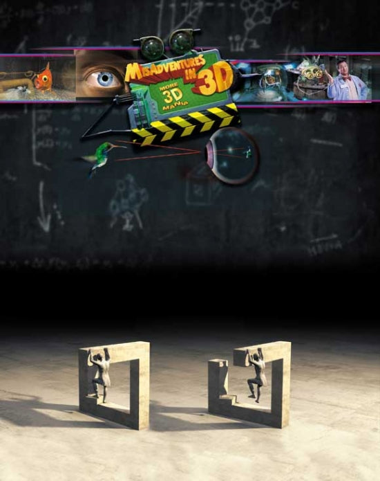 Misadventures in 3D Movie Poster - A fun and whimsical design.
