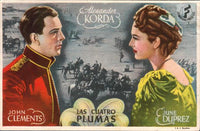 The Four Feathers movie poster print featuring iconic imagery.