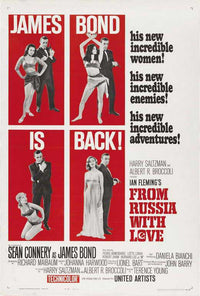 From Russia with Love Movie Poster Print showcasing classic film art.