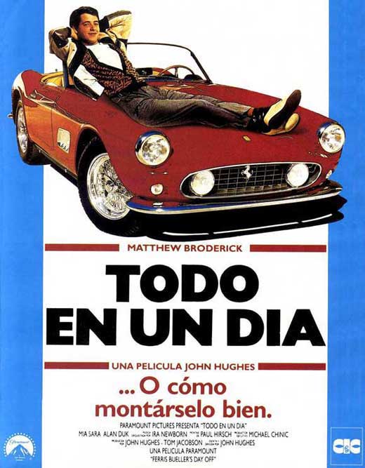 Ferris Bueller's Day Off Movie Poster Print featuring vibrant design.