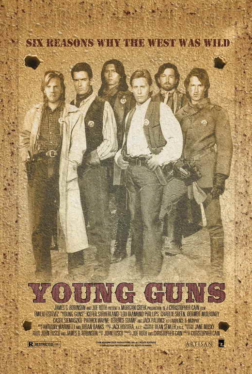 Young Guns Movie Poster Print - 27x40 Inches