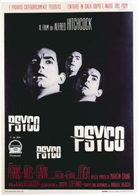 Psycho Movie Poster Print - Classic Horror Art