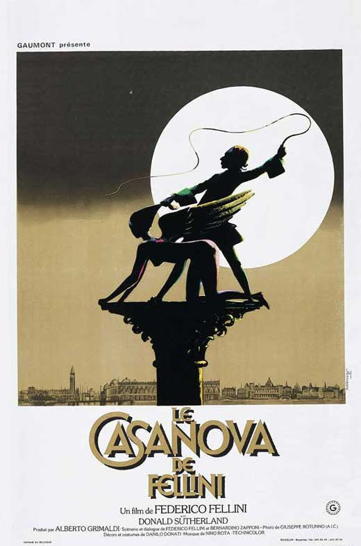 Fellini's Casanova Movie Poster Print - 11x17 Size