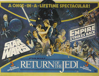 Star Wars Movie Poster Print featuring iconic characters and scenes from the epic sci-fi saga.
