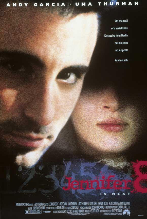 Jennifer Eight Movie Poster Print showcasing cinematic suspense and intrigue.
