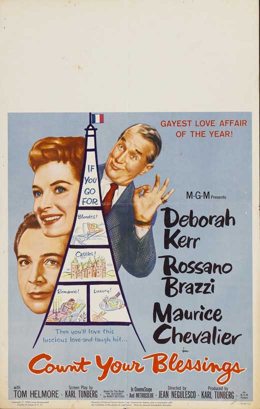 Count Your Blessings Movie Poster Print featuring a positive message.