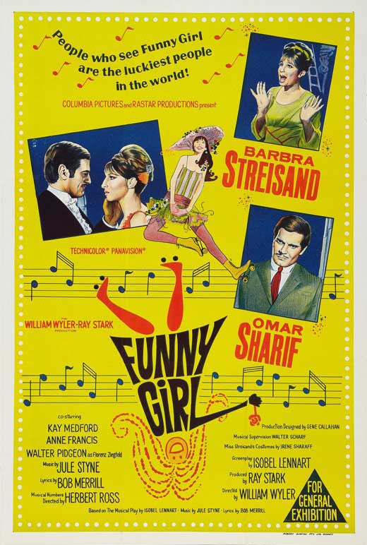 Funny Girl Movie Poster Print - 11x17 | Posterazzi