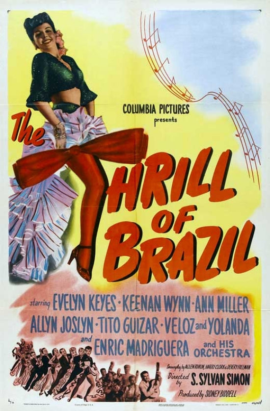 Thrill of Brazil Movie Poster Print showcasing vibrant colors and cultural energy.