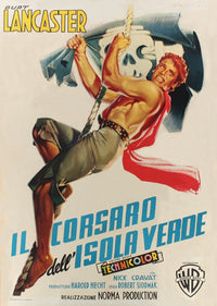 The Crimson Pirate Movie Poster Print showcasing classic adventure imagery.