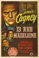 13 Rue Madeleine Movie Poster Print - 11x17