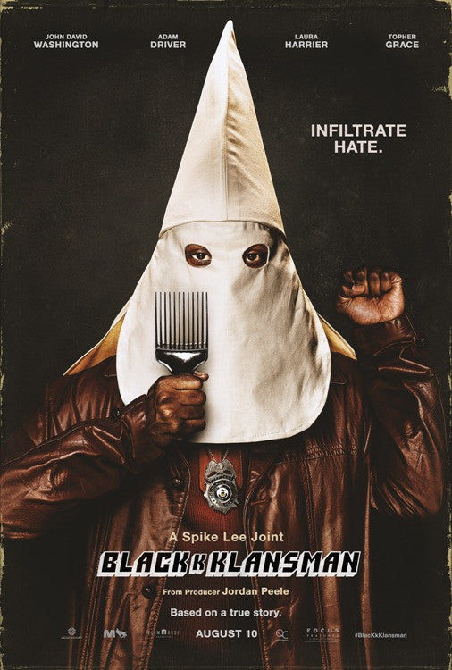 BlacKkKlansman Movie Poster Print - 27x40 Inches