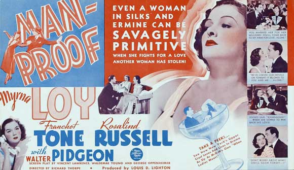 Man-Proof Movie Poster Print showcasing vibrant colors and cinematic art.