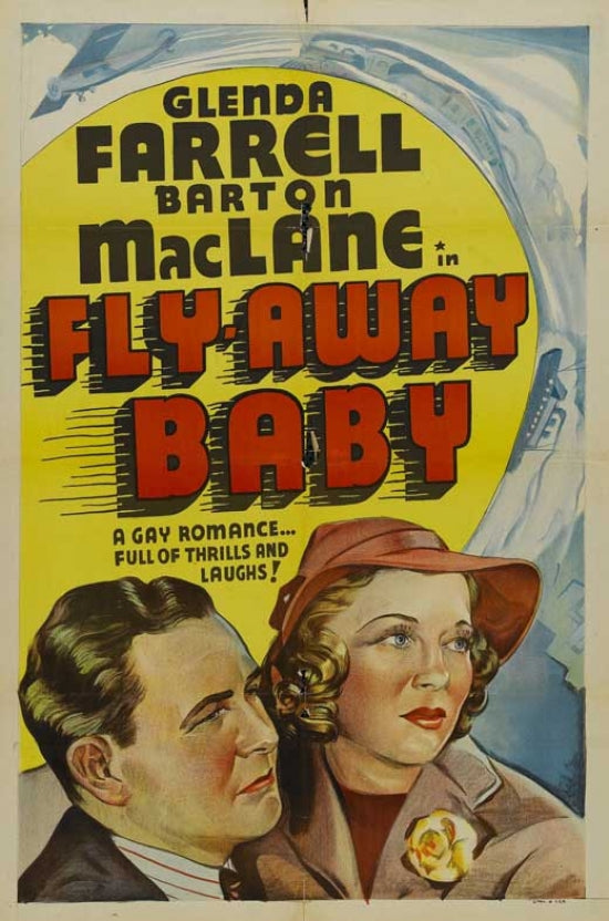 Fly Away Baby Movie Poster Print featuring colorful design.