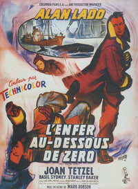 Hell Below Zero Movie Poster Print showcasing classic film imagery.