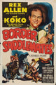 Border Saddlemates Movie Poster featuring Western themes.