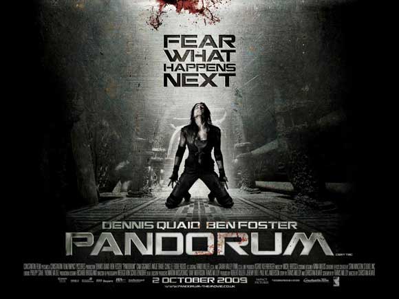 Pandorum Movie Poster Print showcasing intense visuals and science fiction theme.