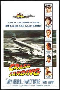 Crash Landing Movie Poster Print featuring dynamic artwork.