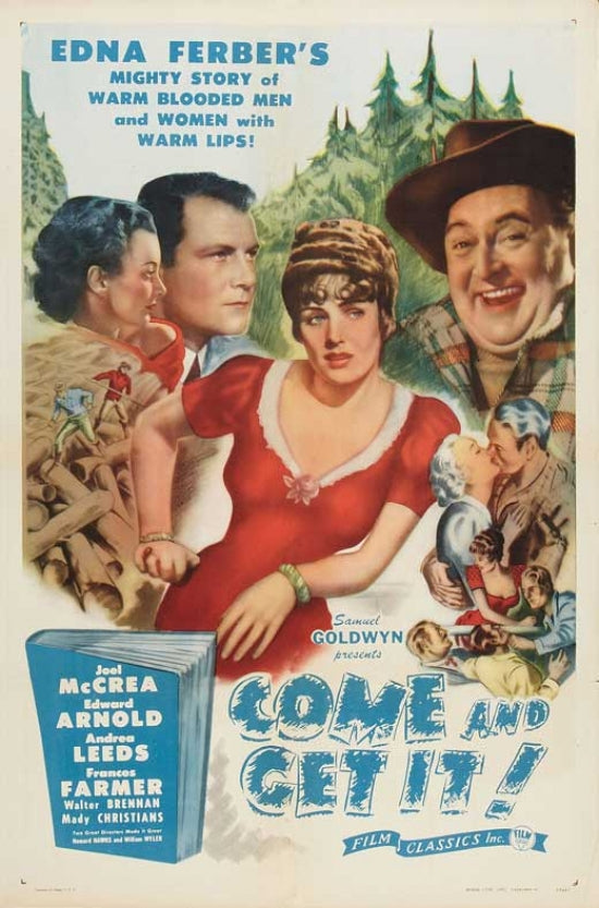 Come and Get It Movie Poster Print showcasing classic film imagery.