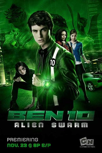 Ben 10 Race Against Time Movie Poster Print featuring Ben Tennyson in action.