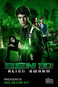 Ben 10 Race Against Time Movie Poster Print featuring Ben Tennyson in action.