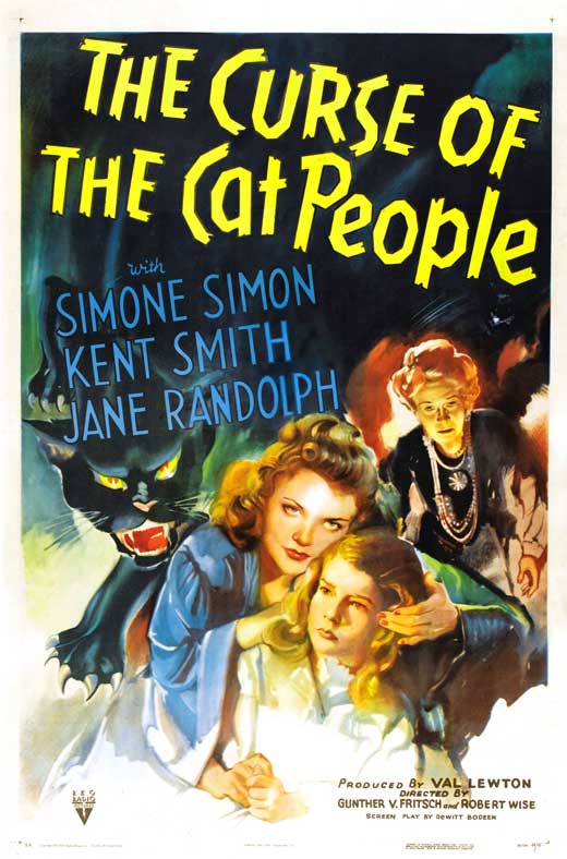 Cat People movie poster print showcasing classic film art.