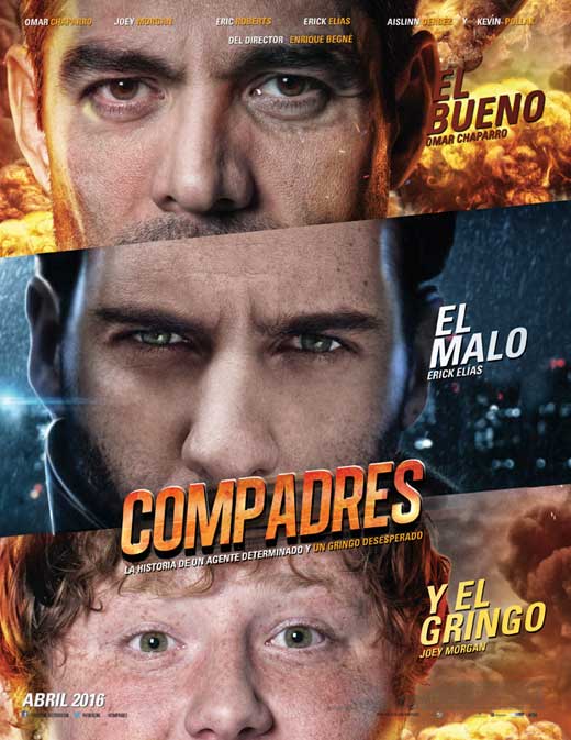 Compadres Movie Poster Print showcasing vibrant artwork.