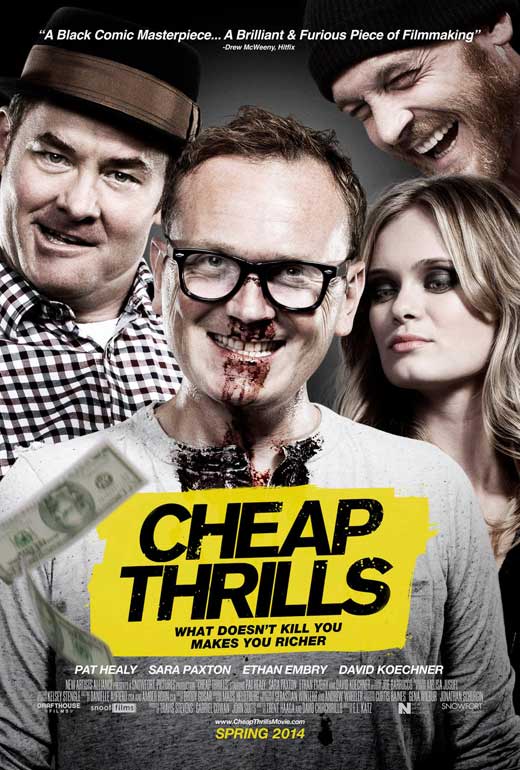Cheap Thrills Movie Poster Print showcasing cinematic artwork.