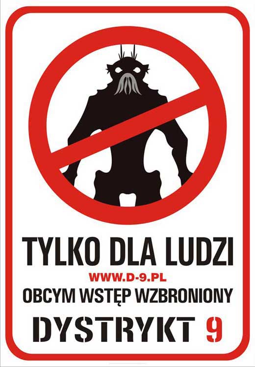 District 9 Movie Poster Print showcasing science fiction artwork
