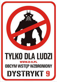 District 9 Movie Poster Print showcasing science fiction artwork