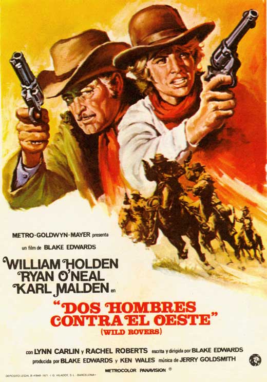 Wild Rovers Movie Poster Print featuring vibrant colors and classic film imagery.