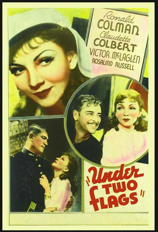 Under Two Flags Movie Poster Print showcasing classic cinema.