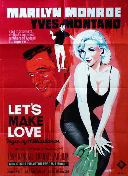 Let's Make Love Movie Poster Print featuring romantic design.