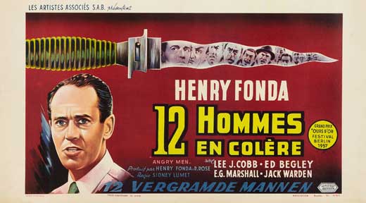 Twelve Angry Men Movie Poster Print showcasing courtroom drama.