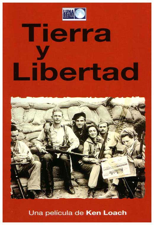 Land and Freedom movie poster print showcasing themes of struggle and resilience.