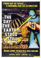 The Day the Earth Stood Still Movie Poster Print featuring iconic sci-fi imagery.