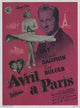 April in Paris Movie Poster Print showcasing the beauty of Paris in spring.