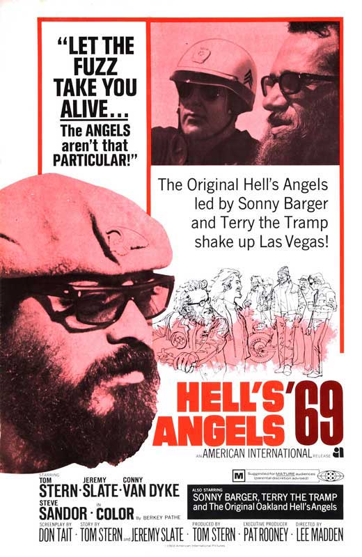 Hell's Angels '69 Movie Poster Print showcasing classic cinema art.